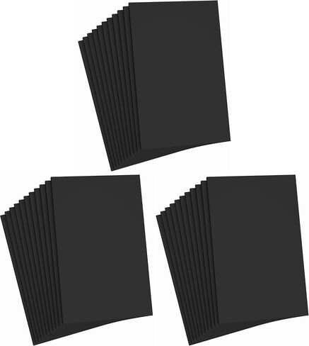 Do²ping Black Foam Sheets Crafts, 8.5x5.5 Inch Eva Craft Foam Paper for Crafts Project Classroom Scrapbook DIY Cosplay (Black-10 Sheets) in Saudi Arabia