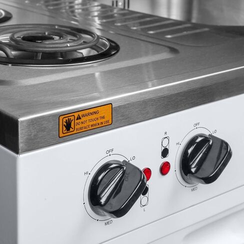 Avanti CK3016 30" Energy Star Certified Full Compact Kitchen, Built in Kitchenette Stainless Steel Counter, Two Element Cooking Range, Refrigerator & Storage, White in Saudi Arabia
