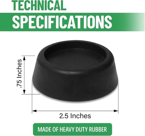 Evelots 8 Pack Rubber Anti Vibration Pads-Shock Support for Washer/Dryer, Universal Fit-Dampens Noise-Prevents Walking/Skidding in Kuwait