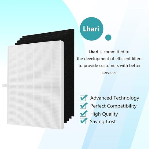 115115 Size 21 Filter A Compatible with Winix PlasmaWave Air Purifier C535, 5300, 5300-2, 6300, 6300-2, AM90, P300, True HEPA Filter with 4 Activated Carbon Filters in Saudi Arabia