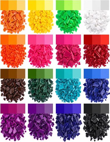 Candle Color Dye for Soy Wax, Paraffin, Beeswax - 16 Colors Dye Chips in Saudi Arabia