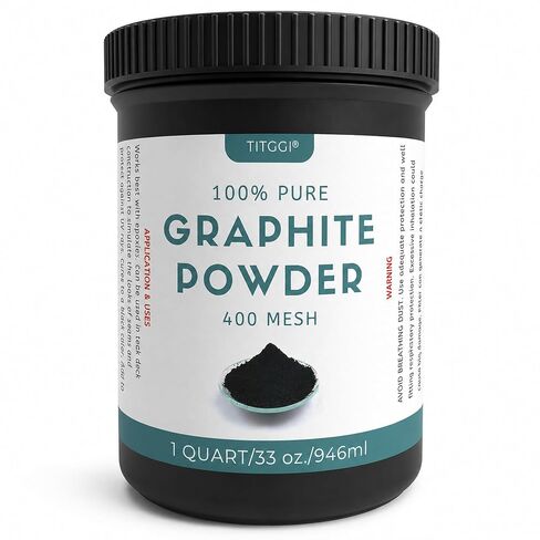 1 Quart Microfine Pure Graphite Powder, Excellent Dry Powdered Graphite Lubricant for Locks, Bearings, Fishing Reels, Etc. Also Enhances Bearing Corrosion Resistance - by TITGGI in Kuwait