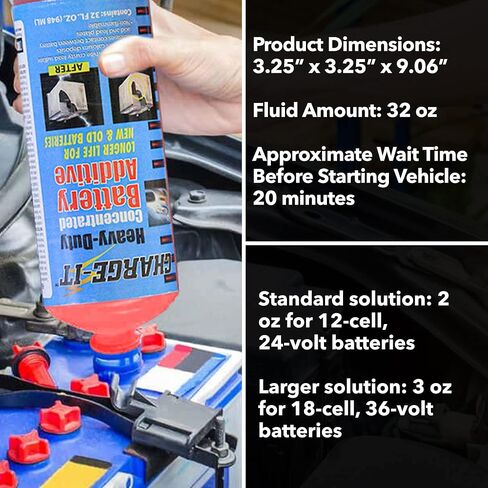 Charge It CH-77QHD Heavy-Duty Concentrated Battery Additive, 32 fl. oz. in Kuwait