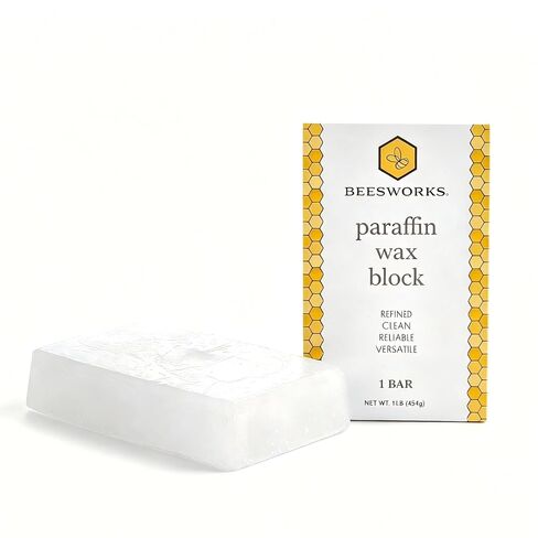 Beesworks Paraffin Wax - 1 lb Refined General Purpose Paraffin Wax - Pure Wax for DIY Candle Making, Canning, Waterproofing, Metal Preservation and More in Saudi Arabia