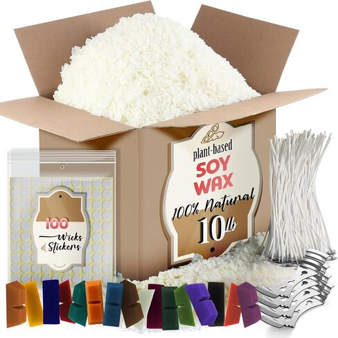 Etienne Alair Organic Candle Wax, Pure Soy Wax for Candle Making, 10 lbs in Saudi Arabia