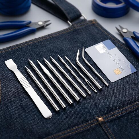 9Pcs Baseball Glove Lacing Needle Kit, Curved Glove Relacing Needles with Storage Bag, Handy Repair Tools for Baseball and Softball Gloves, Glove Lace Repair and Relacing in Saudi Arabia