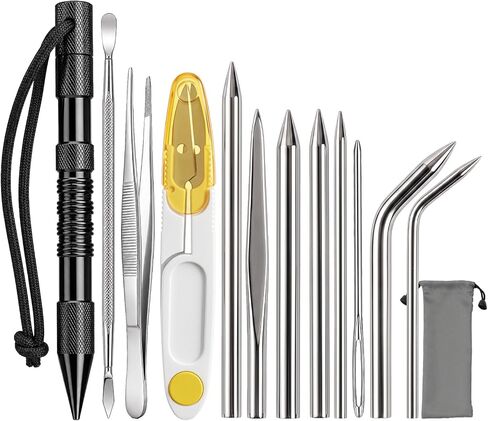 Hanmir 12-Piece Paracord FID Tool Kit with Marlinspike and Lacing Needles in Kuwait