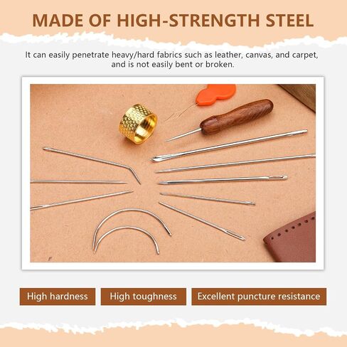 TLKKUE 22 Pcs Heavy Duty Sewing Needles Kit with Hand Sewing Needles in Saudi Arabia