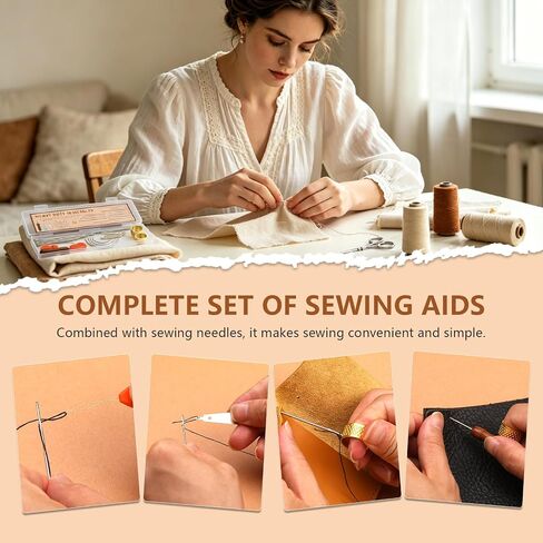 TLKKUE 22 Pcs Heavy Duty Sewing Needles Kit with Hand Sewing Needles in Saudi Arabia