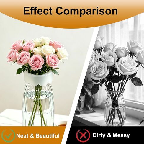 Silicone Flower Arranging Grid, 6-Pack Reusable Stretchy Vase Grid Fits 3-4 Inch Openings, Flexible Flower Frog for Bouquets, DIY Centerpieces, Wedding Party Decor in Saudi Arabia