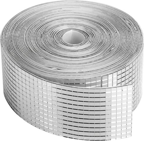 Disco Ball Mirror Tiles Self Adhesive Disco Ball Tapes Stickers Small Square Mirror Mosaic Tiles for Crafts and DIY Decoration Accessory (10000 Pcs) in Kuwait