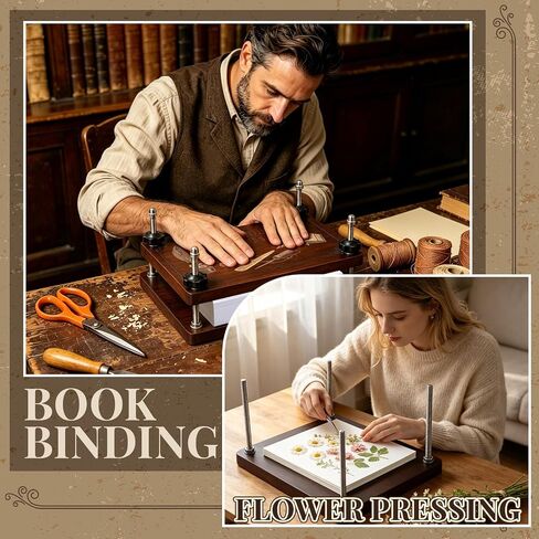 FOGWOWO 152Pcs Book Binding Kits with 7.9" x 11.6" Book Press for DIY Craft in Kuwait