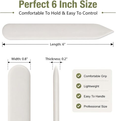 Enenes Genuine Bone Folder 2 Pack, Paper Creasing Tool for Bookbinding in Saudi Arabia