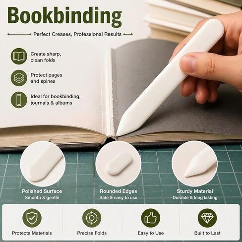Enenes Genuine Bone Folder 2 Pack, Paper Creasing Tool for Bookbinding in Saudi Arabia