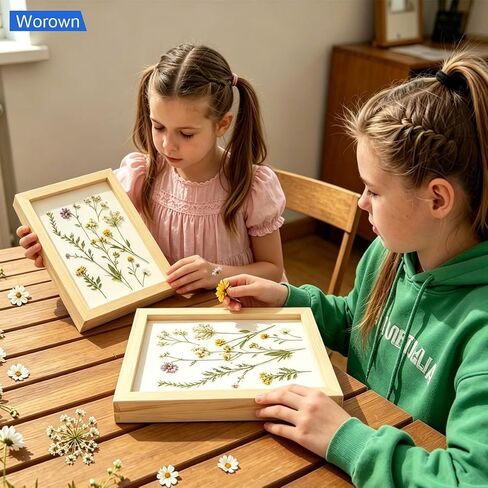 Worown 16 Sets A6 Natural Wood Papermaking Frames, Paper Making Screen Mold in Kuwait
