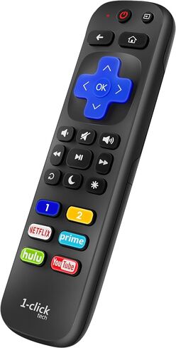 جهاز تحكم عن بعد 1-clicktech 2 في 1 لجميع أجهزة Roku-TV وRoku Express/+ Ultra Box in Kuwait