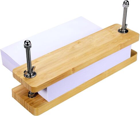 Book Press - Bamboo Wood Bookbinding Press for Craft Enthusiasts - Anti-Slip Mat, Portable & Handmade Book Binding Tool (Book Press) in Saudi Arabia