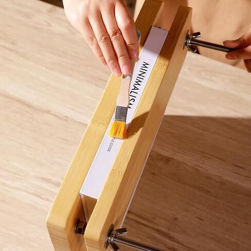 Book Press - Bamboo Wood Bookbinding Press for Craft Enthusiasts - Anti-Slip Mat, Portable & Handmade Book Binding Tool (Book Press) in Saudi Arabia