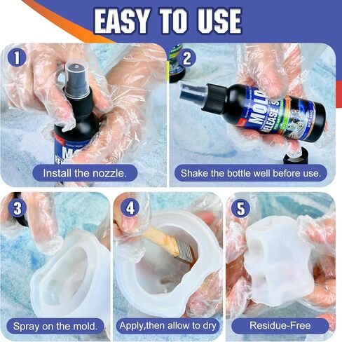 Silicone Mold Release Spray, 7oz Liquid Release Agent for Resin Casting in Saudi Arabia