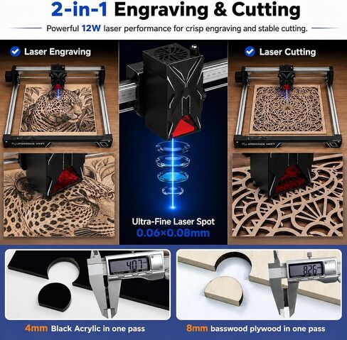 ATOMSTACK Swift 12000mW Laser Engraver & Cutter for Beginners in Kuwait