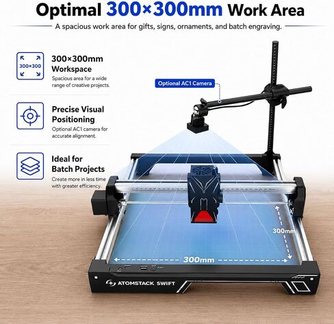 ATOMSTACK Swift 12000mW Laser Engraver & Cutter for Beginners in Kuwait