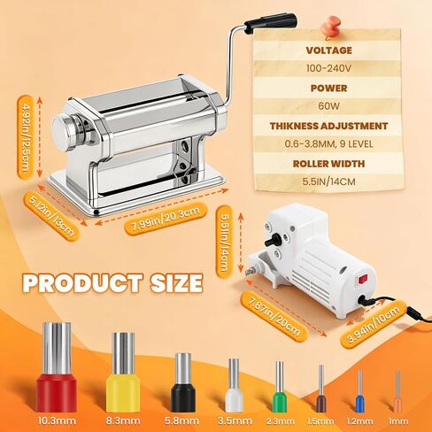 Electric Polymer Clay Press Machine Set Dual Mode Clay Roller Machine with 9 Thickness Settings 40PCS Round Clay Cutter for Making Clay Earrings in Kuwait