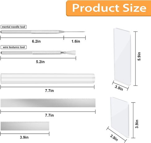 12 Pcs Polymer Clay Cutter Tools, Acrylic Roller for Polymer Clay, Acrylic Sheet Rectangle Shape, Clay Rolling Pin, Modeling Clay Carving Tools, Shaping Knife for Clay DIY, Earing Making, Jewelry in Saudi Arabia