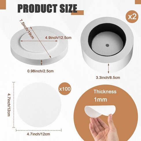 Tujoe 1 Pc Large Microwave Kiln for Pottery with 50 Pcs Paper in Kuwait