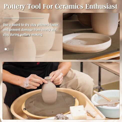 Touri Pottery Bats Set for Wheel, Ceramic Tools, Brown in Kuwait