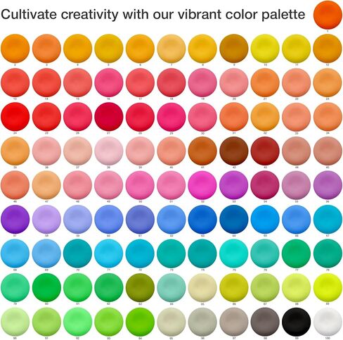FlyFlag Air Dry Clay - 100 Colors, Ultra Light and Soft, Non-Toxic Modeling Clay for Kids with Tools and Tutorials, for Creative Play and Learning in Kuwait