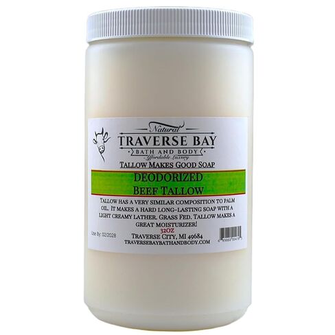 Traverse Bay Bath and Body Pure Deodorized Beef Tallow 32 oz Resealable Jar in Saudi Arabia