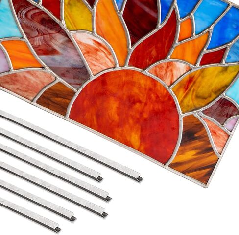 Zinc Came for Stained Glass | 1/8" U Channel | 12-Pack, 2 Ft Each (24 Ft Total) | Strong Border Frame | Professional Finish | Made in USA in Saudi Arabia