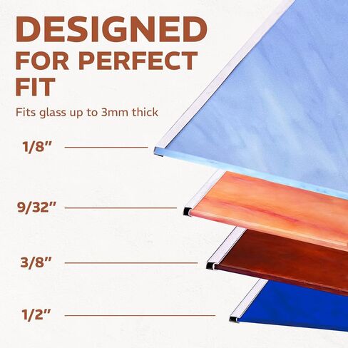 Zinc Came for Stained Glass | 1/8" U Channel | 12-Pack, 2 Ft Each (24 Ft Total) | Strong Border Frame | Professional Finish | Made in USA in Saudi Arabia