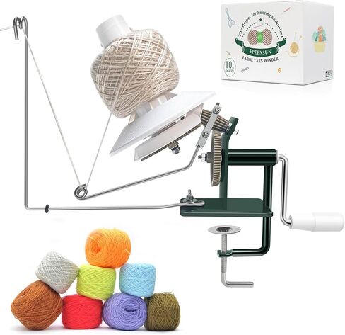 SPEENSUN Large Yarn Winder, 10-15 oz Capacity, Heavy Duty Ball Winder in Kuwait
