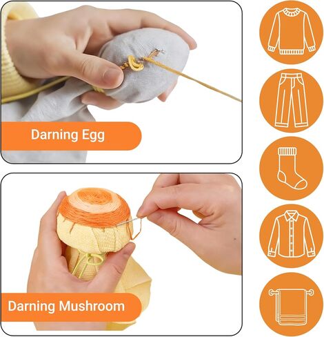 READAEER Speedweve Darning Mini Loom Kits Machine for 14 & 28Hooks Speedweve Style Weaving Darning Loom with 9 Pcs Large Eye Needles 100 Colors Thread for Handcraft DIY Weaving Repair Tool in Saudi Arabia
