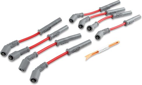 MSD 32819 8.5mm Super Conductor Spark Plug Wire Set, Red in Saudi Arabia