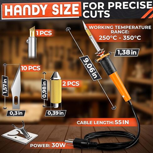 Hot Knife Plastic Cutter Tool Set; 30W Power Draw; 55 in Long Cable in Saudi Arabia