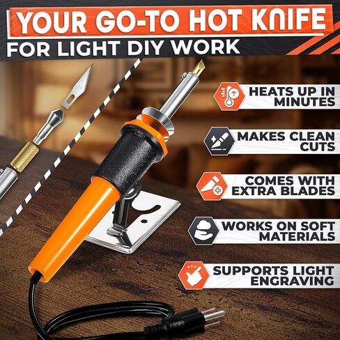 Hot Knife Plastic Cutter Tool Set; 30W Power Draw; 55 in Long Cable in Saudi Arabia