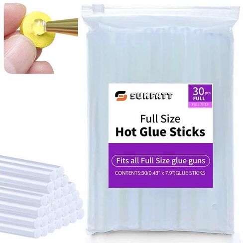 Full Size Hot Glue Sticks(30 Pcs),7.9" x 0.43" Clear Glue Gun Sticks in Saudi Arabia