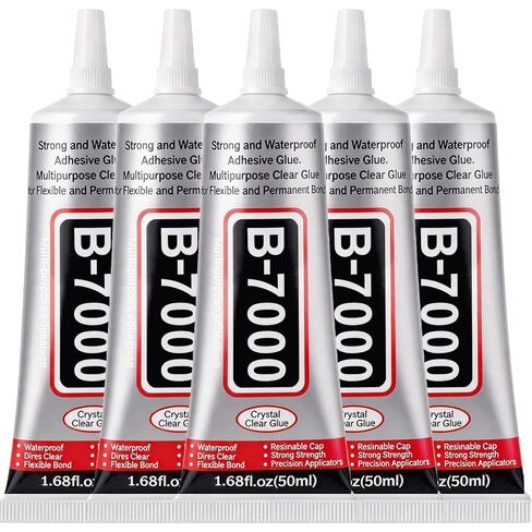 B7000 Glue Clear for Rhinestones, 4pcs 15mL Strong Adhesive B-7000 Jewelry Bead Gem Glue with Precision Tip, Quick Dry Bedazzling Adhesive for Jewelry Making Clothe Fabric Shoes DIY Crafts Nail Art in Saudi Arabia