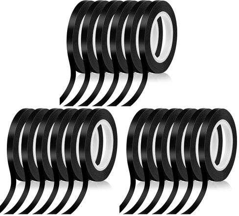 Audab 6 Rolls 1/4 Pinstripe Tape Vinyl Chart /White Board Tape Lines Dry Erase Whiteboard Thin Tape Pinstriping Graphic Grid Marking Tape in Kuwait