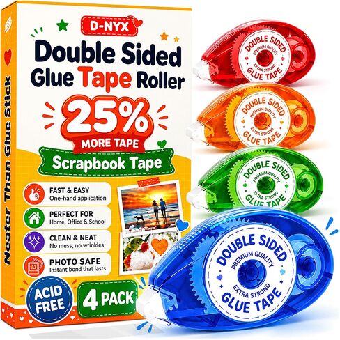 Double Sided Tape Scrapbook Tape Roller, Must Have Adhesive Glue Runner in Kuwait