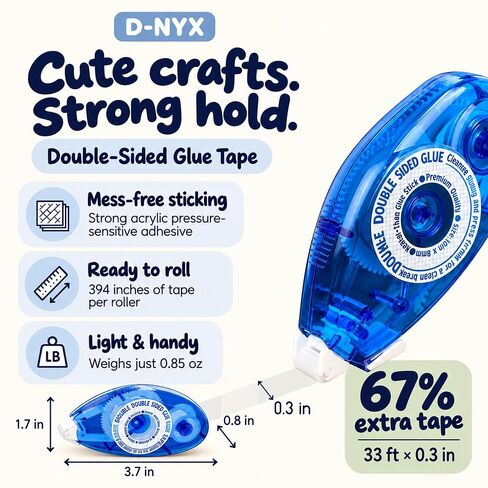 Double Sided Tape Scrapbook Tape Roller, Must Have Adhesive Glue Runner in Kuwait