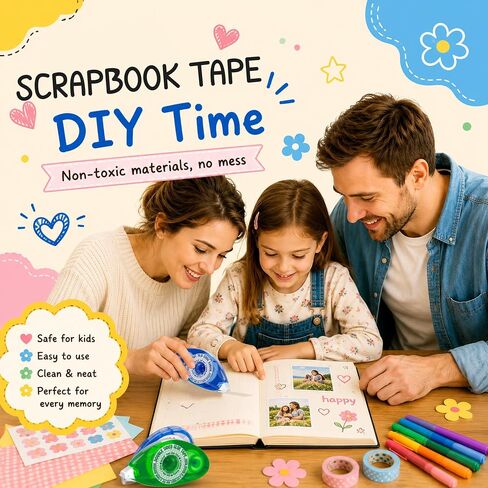Double Sided Tape Scrapbook Tape Roller, Must Have Adhesive Glue Runner in Kuwait