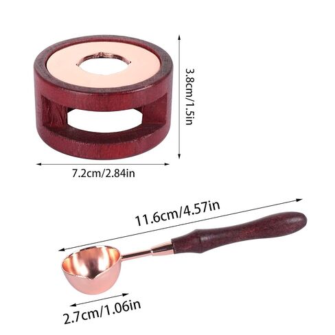 Wax Seal Warmer Melting Pot Wax Sealer Melting Furnace with Melting Spoon for Sealing Stamp Letter Envelope in Kuwait