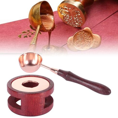 Wax Seal Warmer Melting Pot Wax Sealer Melting Furnace with Melting Spoon for Sealing Stamp Letter Envelope in Kuwait