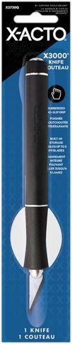 X-ACTO Rubber-Barrel Hobby Knife, X3000 Knife, Includes Three #11 Blades - Textured Grip, Makes Precise Cuts in Saudi Arabia