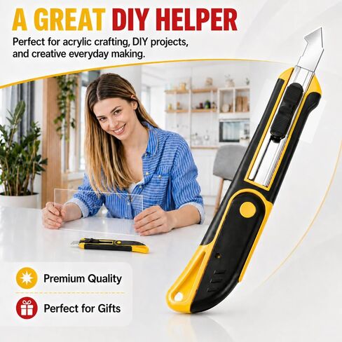 DIYSELF Professional Plexiglass Cutter, Acrylic Cutter with 10 SK5 Blades in Kuwait