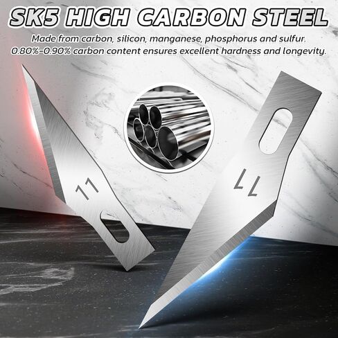 DIYSELF 50 PCS Exacto Knife Blades, #11 Blade Refills with Storage Case in Saudi Arabia