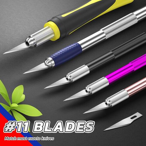 DIYSELF 50 PCS Exacto Knife Blades, #11 Blade Refills with Storage Case in Saudi Arabia